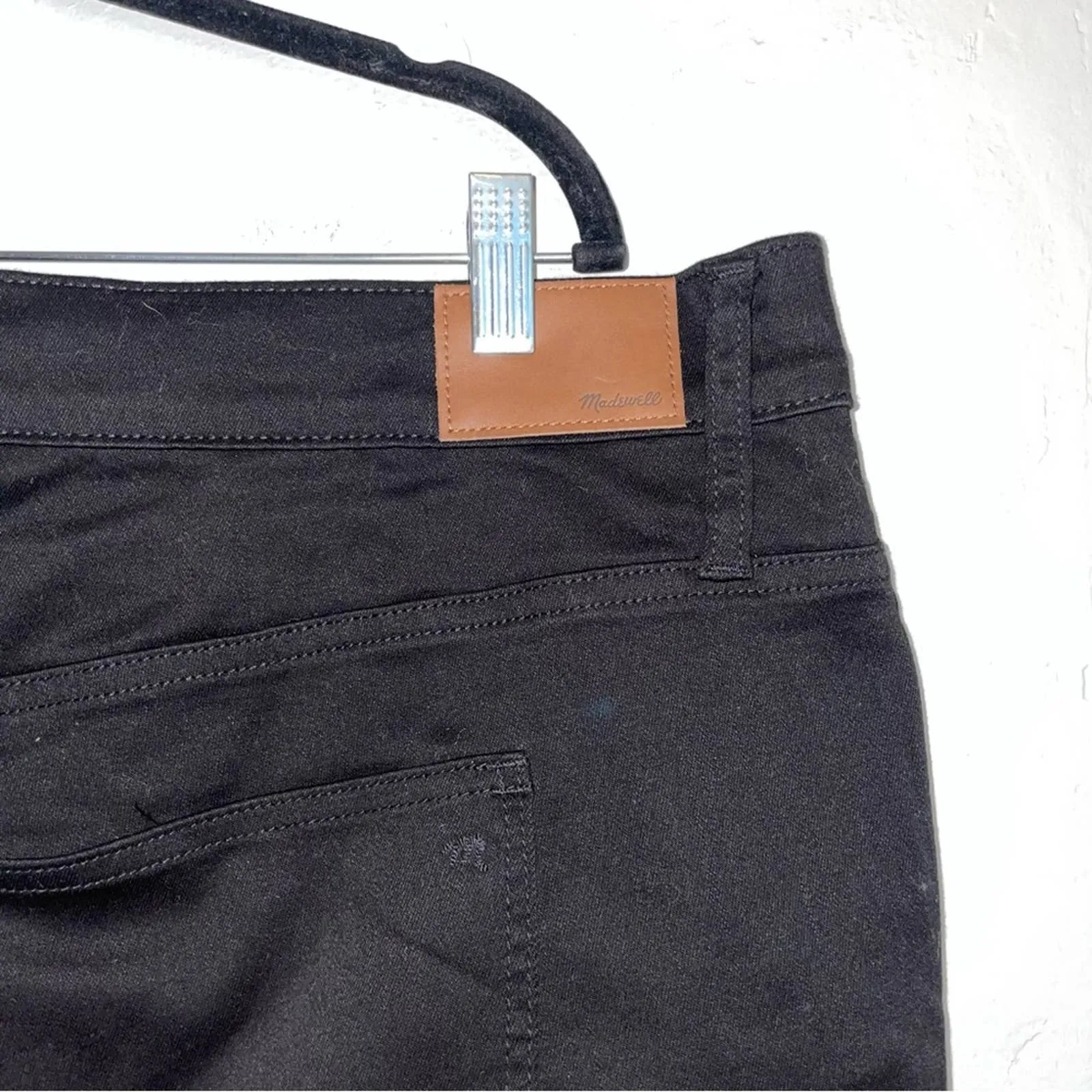 NWT Madewell Curvy Petite 10” High Rise Black Carbondale Skinny Jeans (37 Petite)