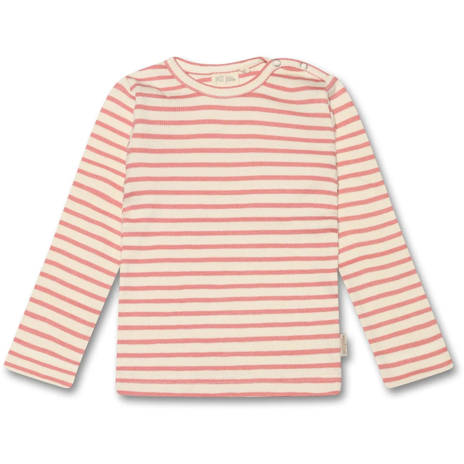 Petit Piao Sea Shell Pink Blouse Modal Striped