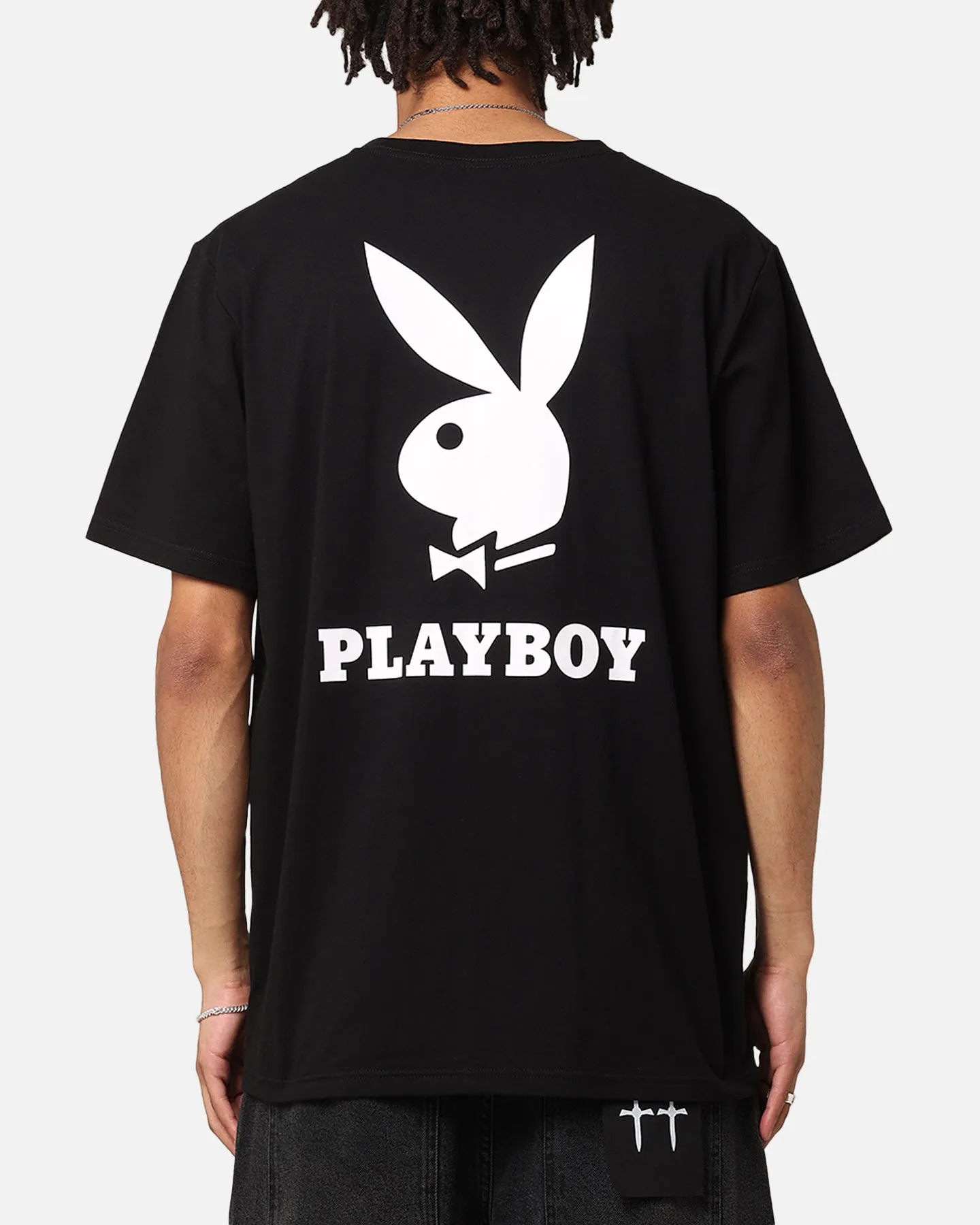 Playboy Bunny Lockup T-Shirt Black