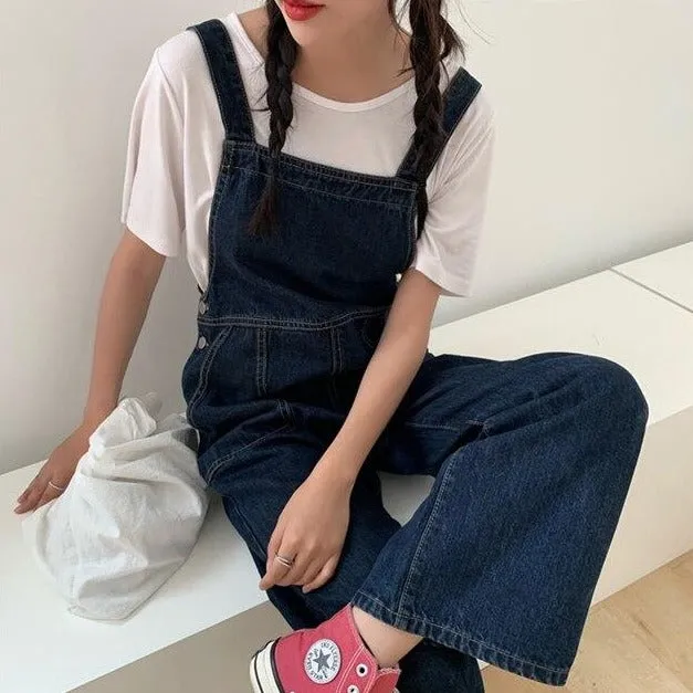 Romper With Pockets And Straight Cut