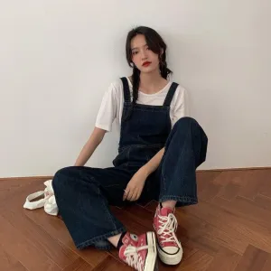 Romper With Pockets And Straight Cut