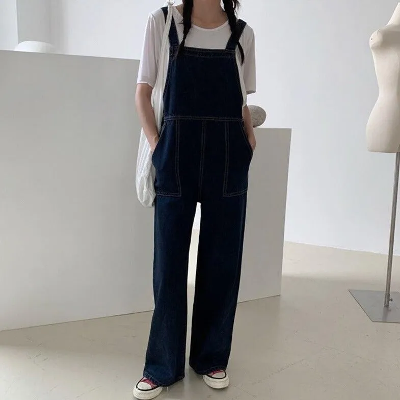 Romper With Pockets And Straight Cut