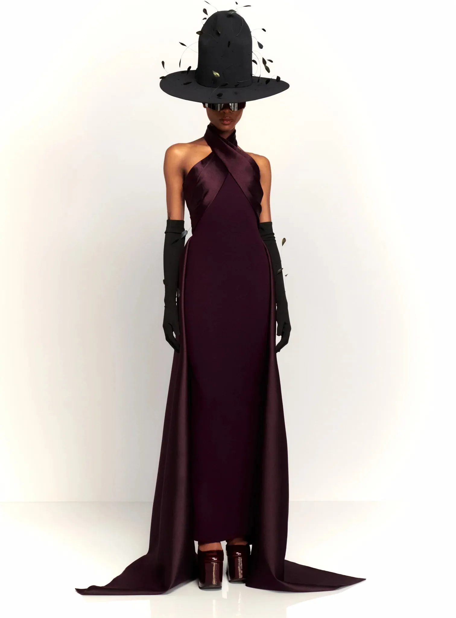 Rumi Maxi Dress in Plum