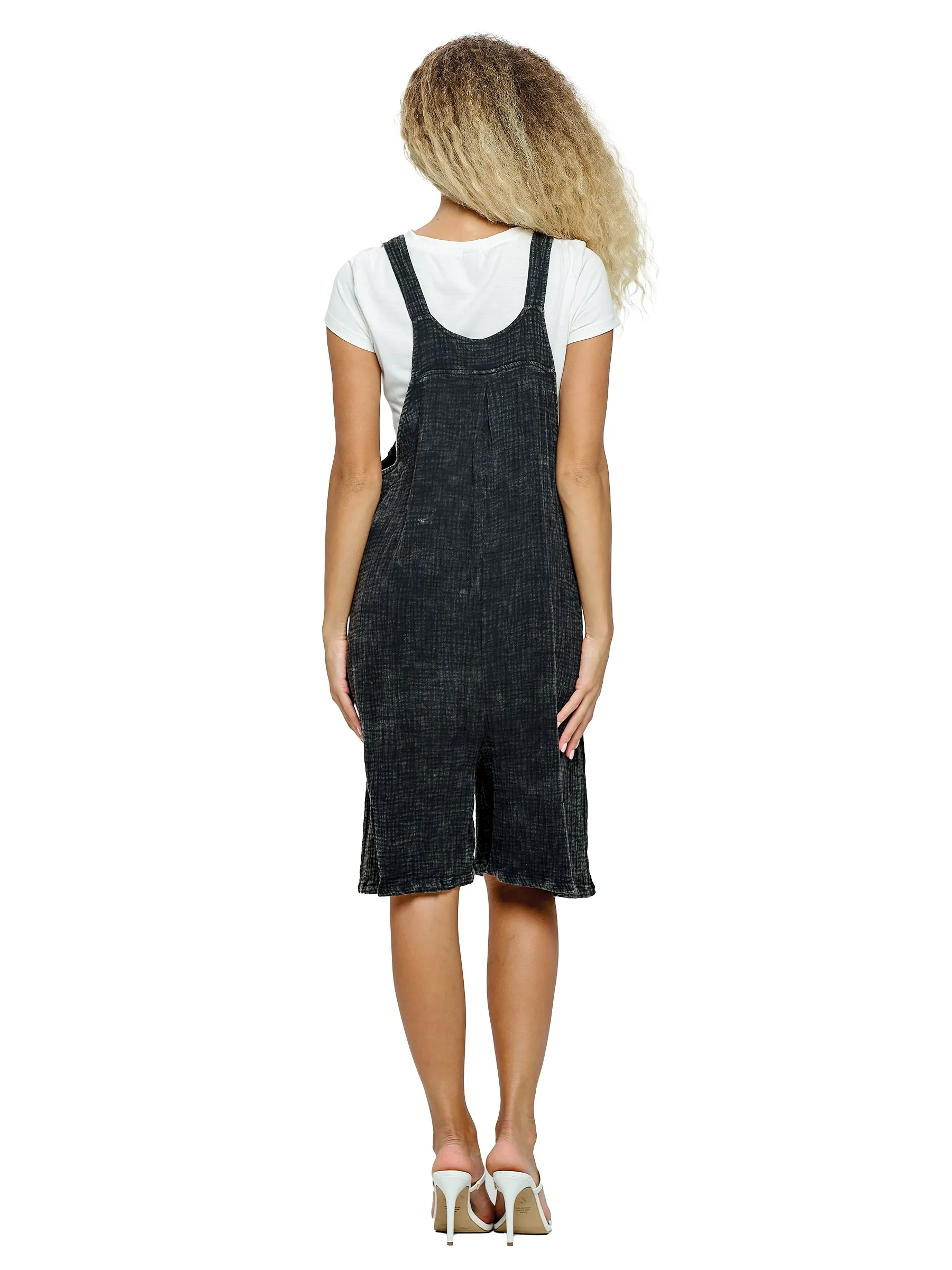 Rumper Boho Crinkled Cotton