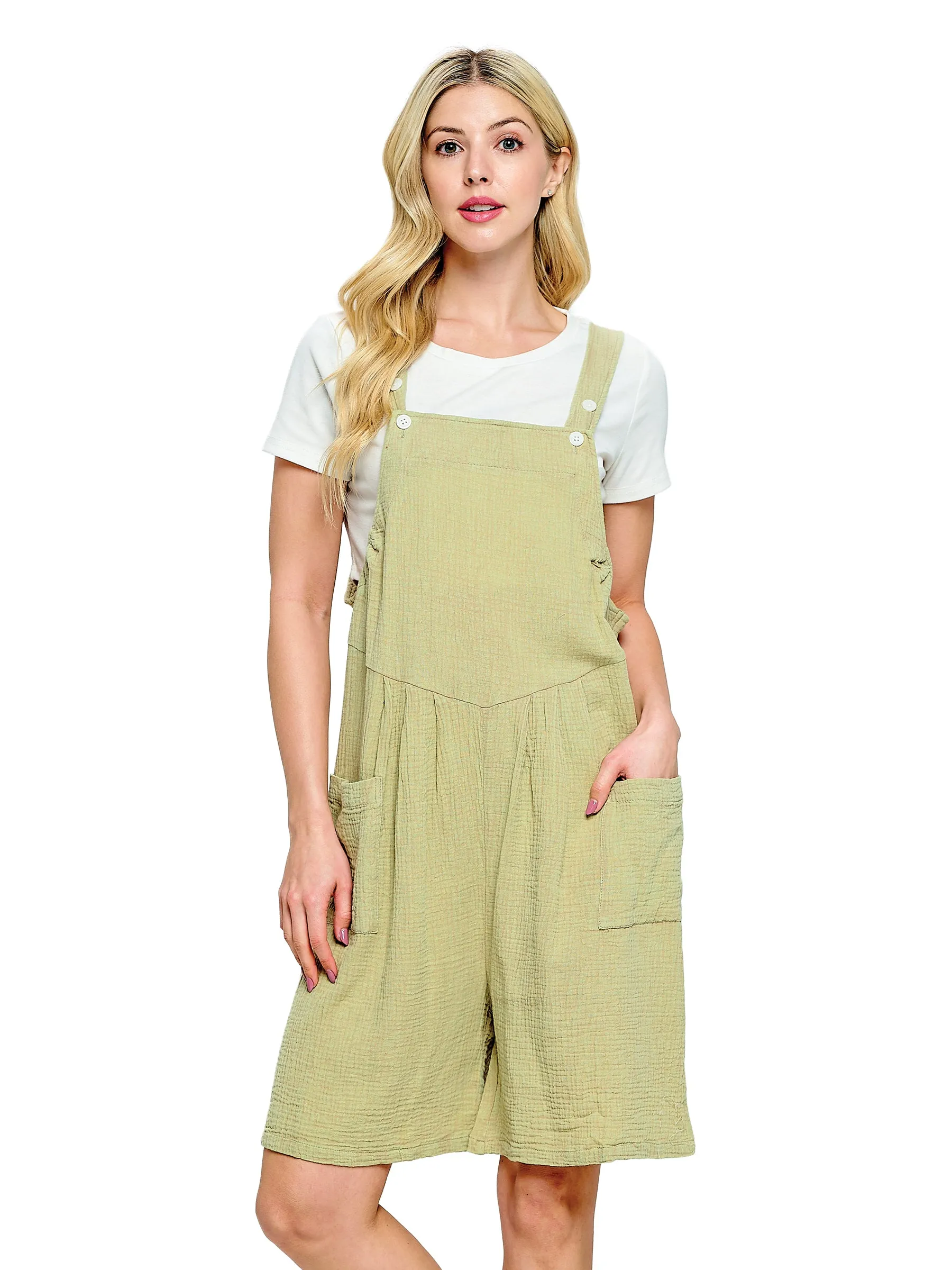 Rumper Boho Crinkled Cotton