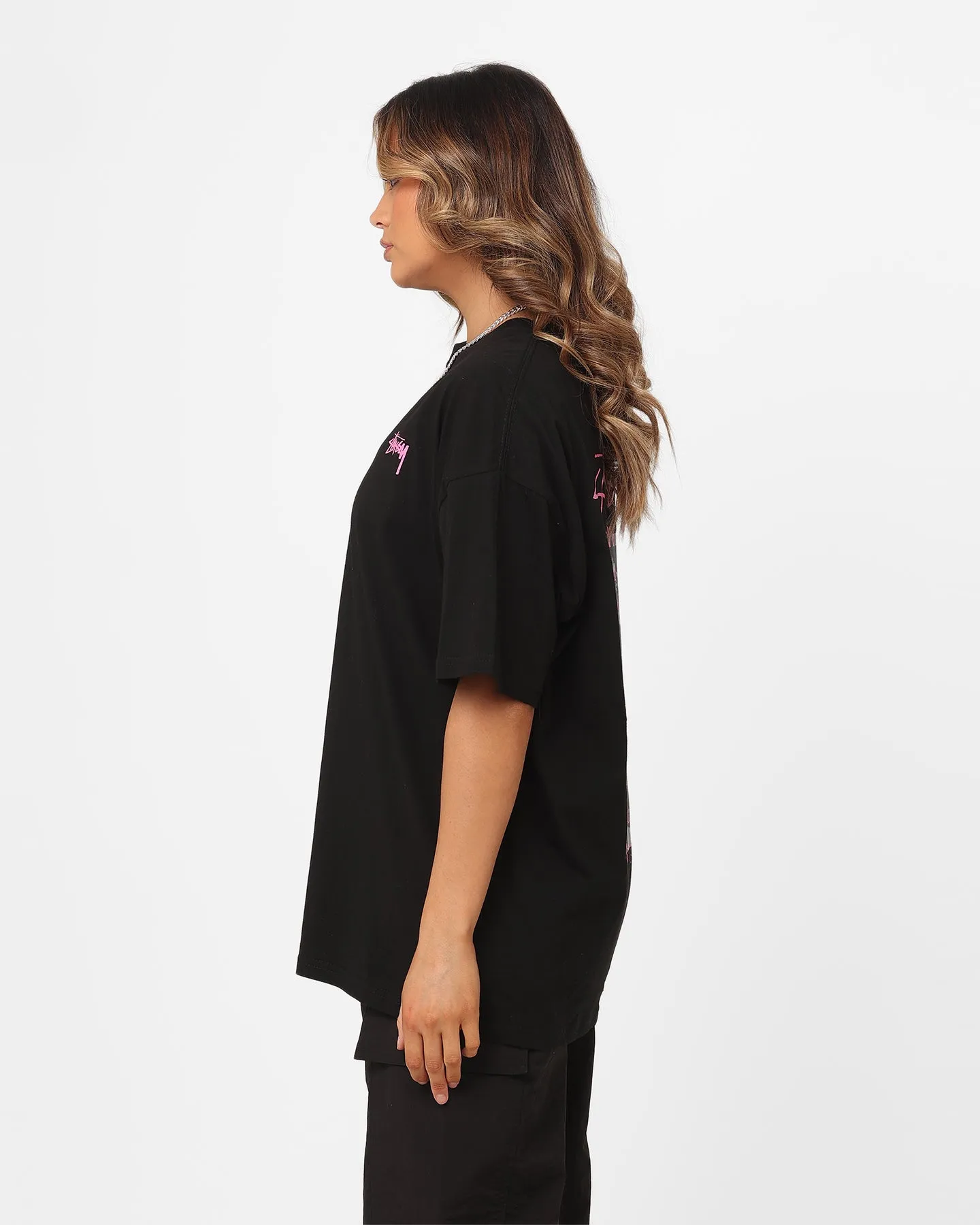 Stussy Women's Statue Relaxed T-Shirt Black