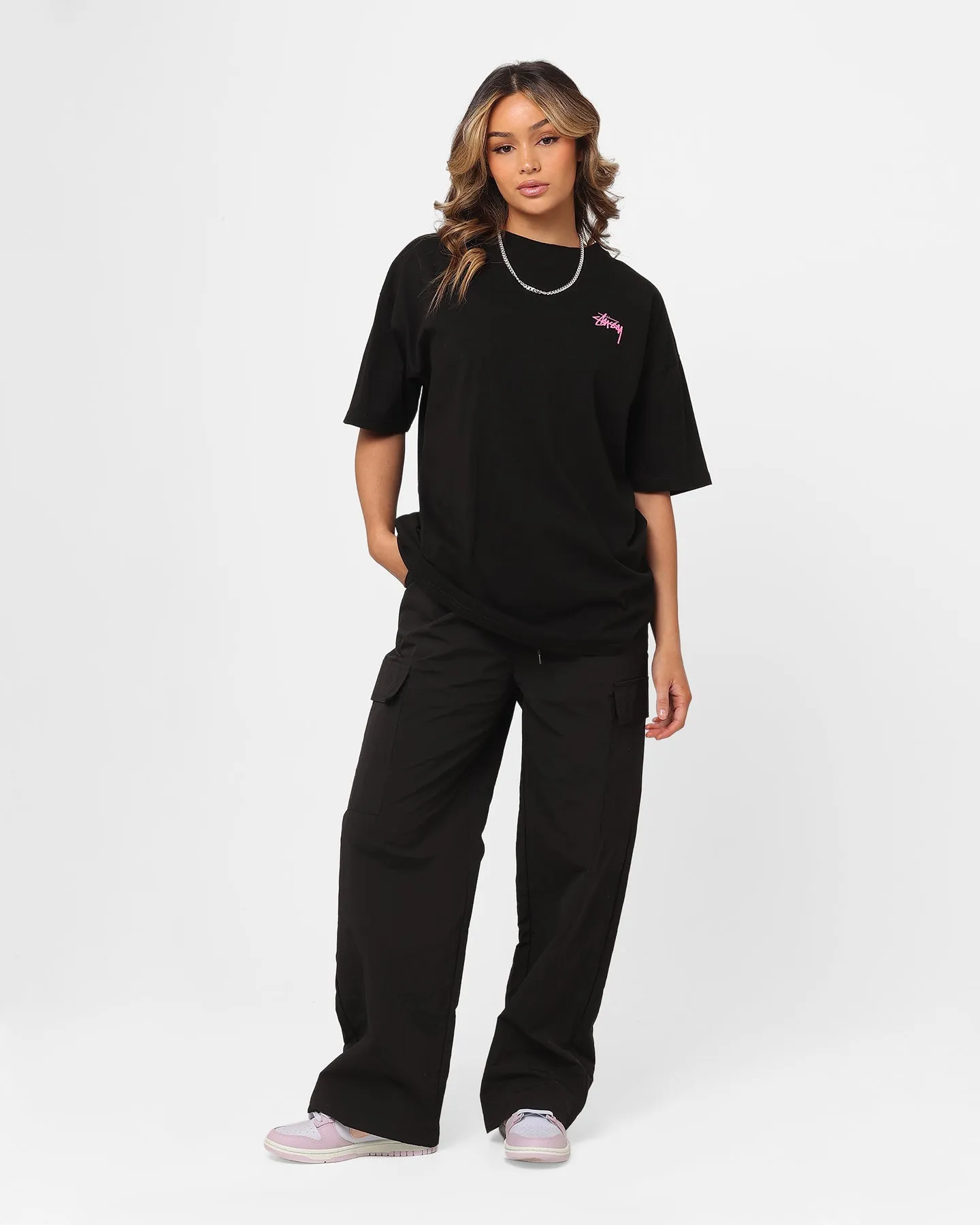 Stussy Women's Statue Relaxed T-Shirt Black