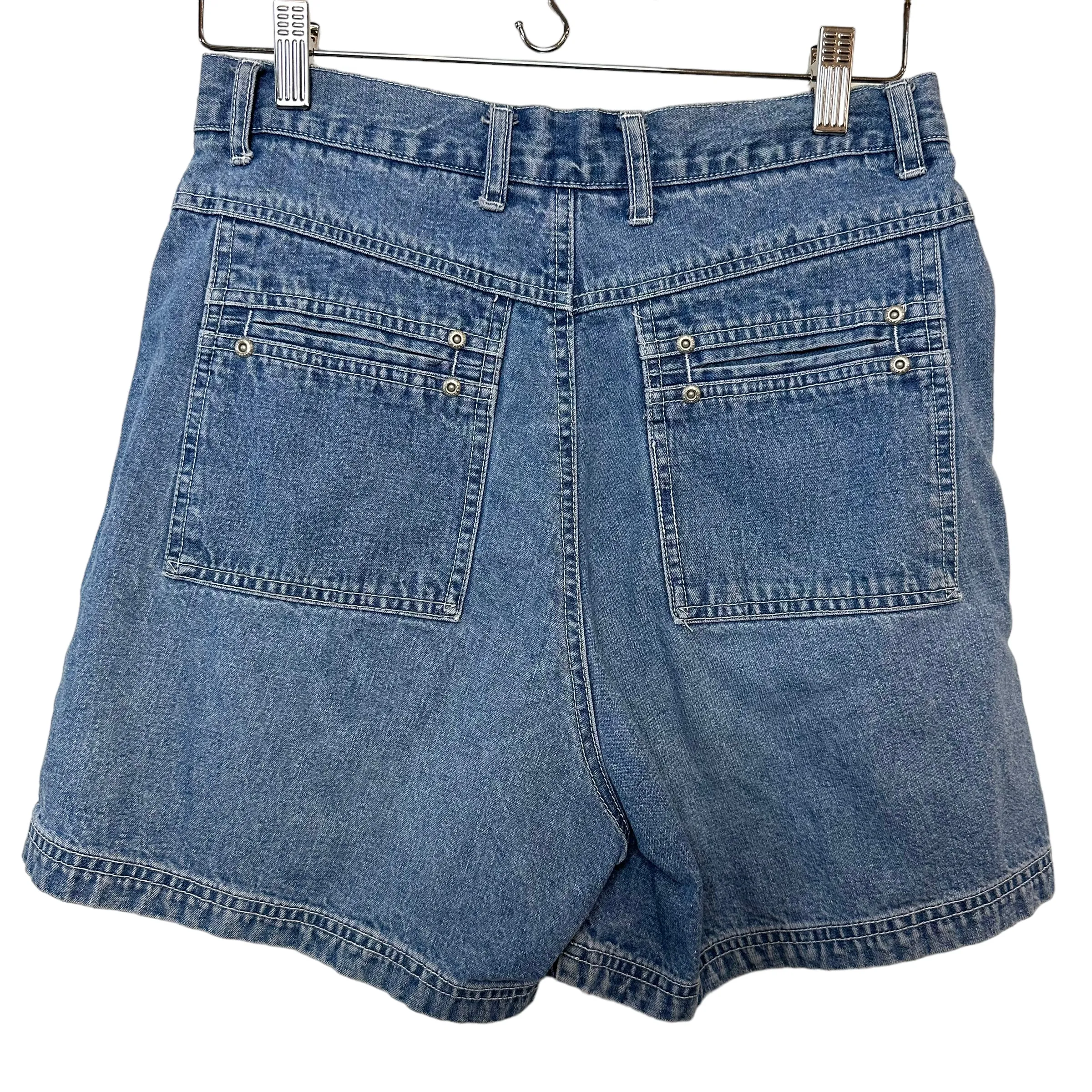 Vintage 90s L.A. Blues High Rise Denim Short Mom Jean Shorts Cotton 10
