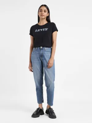 Women's High Rise 80's Mom Loose Tapered Fit Jeans